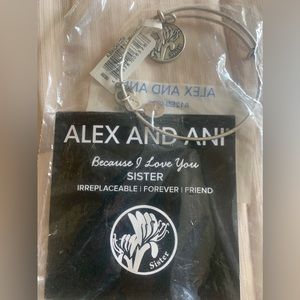 Alex and ani because I love you sister bracelet